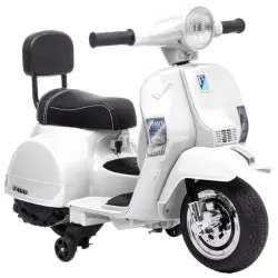 Ataa Cars Vespa Clásica PX150 Mini Oficial Moto Eléctrica Blanco