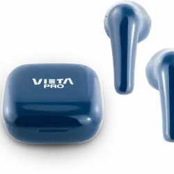 Auriculares True Wireless - Vieta Pro Fit, Hasta 20hs, BT 5.0, IPX4, Touch control, Azul