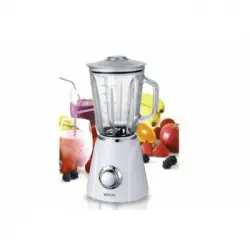 Batidora Vaso Cristal - 500w - Blanco