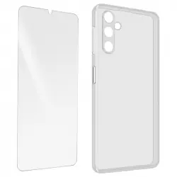 Carcasa Para Samsung Galaxy A14 5g Silicona Flexible Cristal Templado 9h