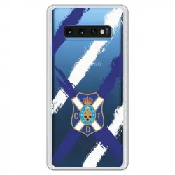 Funda Oficial Club Deportivo Tenerife Escudo Clear Para Samsung Galaxy S10 Plus