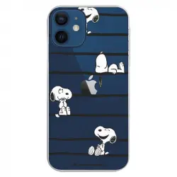 Funda Oficial de Peanuts Snoopy Rayas Snoopy para iPhone 12