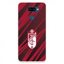 Funda Para Lg K40s Del Granada Cf Escudo - Líneas Rojas Y Negras Escudo - Líneas Rojas Y Negras - Licencia Oficial Grana