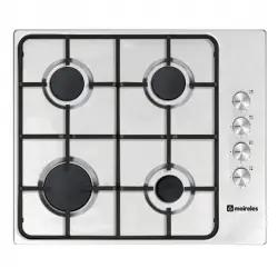 Meireles MG 3640 X Placa de Gas 4 Zonas 60cm Acero Inoxidable