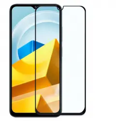Ociodual Protector Pantalla Cristal Templado Premium 9D Borde Negro Para Xiaomi Poco M5