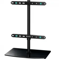 Onkron Soporte De Cristal De Sobremesa Para Tv De 32"-75", Carga Máx 40 Kg, Color Negro, Pt3-b