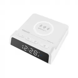 Promate TimePad-Qi Reloj Alarma Digital con Cargador Inalámbrico Qi 15W
