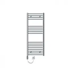 Radiador De Baño 500x1200 Mm Cromado Eléctrico Con Resistencia 900w