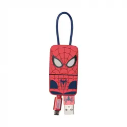SilverHT Spiderman Cable Llavero USB a MicroUSB Macho/Macho