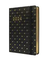 Agenda anual 2024 Finocam A6 Flexi Lisa F4 día por página Dotts