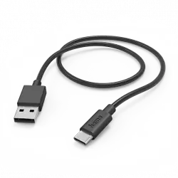 Cable - Hama 00201594, De USB A a C, 1 m, Negro