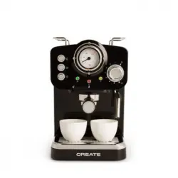 Cafetera Express Acabado Brillo - Thera Retro Gloss - Negro