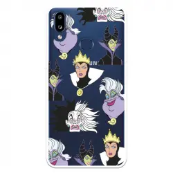 Funda Para Samsung Galaxy A10s Oficial De Disney Villanas Patrón - Villanas Disney