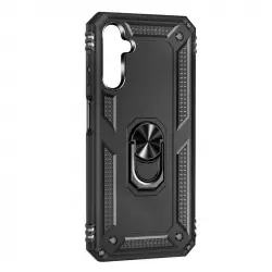 Funda Para Samsung Galaxy A14 Antigolpes Bimaterial Anillo Soporte Vídeo Negro