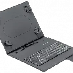 Funda tablet - Maillon Technologique MTKEYUSBSPA, Para de 9.7” a 11”, Con teclado, Tipo libro, Universal, Multicolor
