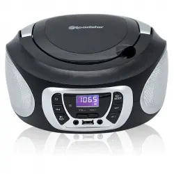 Roadstar CDR-365U/SL Radio CD Digital Portátil USB/AUX Plata