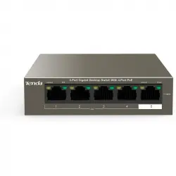 Tenda TEG1105P-4-63W Switch 5 Puertos Gigabit con 4 Puertos PoE