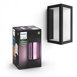 Aplique inteligente - Philips Hue Impress, Alargado, Exterior, LED, Luz blanca y de colores, Domótica