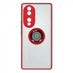 Avizar Funda con Anillo Metálico Roja para Honor 70