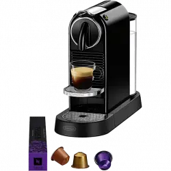 Cafetera de cápsulas - Nespresso® De Longhi Citiz EN167.B, 19 bares, Negro