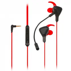 Celly CyberWired Auriculares Gaming Negros/Rojos