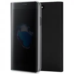 Cool Funda Flip Cover Clear View Negro para iPhone 7 Plus / iPhone 8 Plus