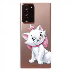 Funda Oficial de Disney Marie Silueta Los Aristogatos para Samsung Galaxy Note 20 Ultra