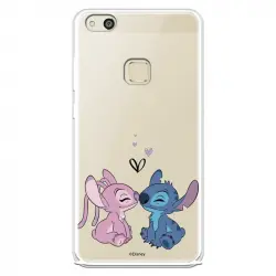 Funda Para Huawei P10 Lite Oficial De Disney Angel & Stitch Beso - Lilo & Stitch