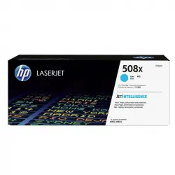 HP 508X Tóner Original Laserjet Atla Capacidad Cian