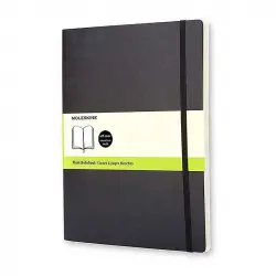Moleskine Notebook Cuaderno A4 192 Hojas Páginas Lisas Tapa Blanda Negro