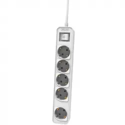 Philips CHP2154W/10 Regleta con Interruptor de 5 Tomas 1.5m Blanco