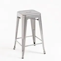 Taburetes Bajos - Taburete Torix Bajo - Gris metalizado