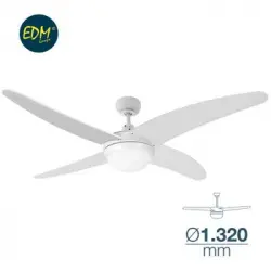 Ventilador De Techo Modelo Caspio 60w Ø132cm Mando A Distancia Blanco 120m3/min