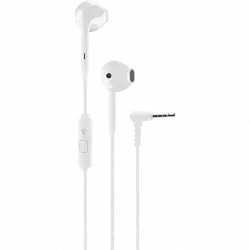 Auriculares de botón - CellularLine Voice Capsule, Micrófono, Blanco