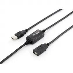 Equip Cable de Extensión USB 2.0 10m Negro