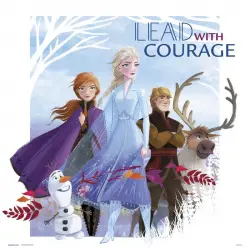 Erik Lámina Disney Frozen Lead With Courage 30x30cm