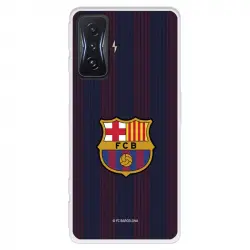 Funda Para Xiaomi Poco F4 Gt Del Fc Barcelona Rayas Blaugrana - Licencia Oficial Fc Barcelona
