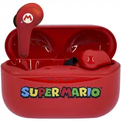 OTL Technologies Super Mario Auriculares Bluetooth V5.0 Rojos