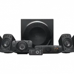 Sistema de altavoces - Logitech Surround Sound Speakers Z906, Potencia total 5x 67 W + 165 W, Alámbrica, Negro