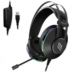 Cuffie Gaming Noua Pillar Usb Con Microfono Flessibile Omnidirezionale E Audio Surround Virtuale 7 1 E Illuminazione Rgb Rainbow