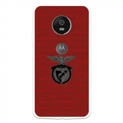 Funda Para Motorola Moto G5 Del Escudo Fondo Granate - Licencia Oficial Benfica