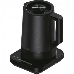Hervidor de agua - Haier HKE5A 011 I-Master Series 5, 2200 W, 1.7 l, 7 niveles Temperatura, 40º- 100º, Negro