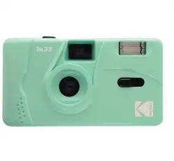 Kodak M35 Da00234 - Cámara Recargable De 35 Mm, Objetivo Gran Angular Fijo, Visor Óptico, Flash Incorporado, Pila Aaa - Verde Menta