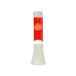 Lámpara de lava mini Fisura roja-blanca