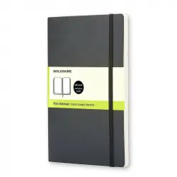 Moleskine Notebook Cuaderno A5 192 Hojas Páginas Lisas Tapa Blanda Negro
