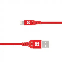 Promate Nervelink-i2 Cable MFI Lightning a USB 2m Rojo