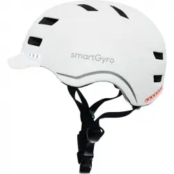 Smartgyro Helmet Pro Casco Inteligente con LED Talla L Blanco