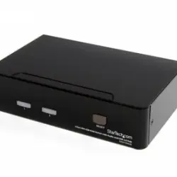 Startech.com Conmutador Kvm Dvi Usb De 2 Puertos Con Audio