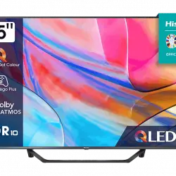 TV QLED 55" - Hisense 55A7KQ Smart UHD 4K, Quantum Dot Colour, Dolby Vision, Atmos, Modo juego plus, AirPlay, Control por voz