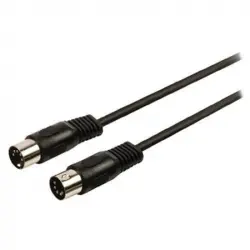 Valueline Cable Audio Estéreo DIN 5 Pines Macho/Macho 3m Negro